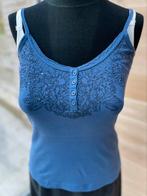 Romantisch topje Esprit, blauw, maat L, Kleding | Dames, Topjes, Blauw, Maat 42/44 (L), Esprit, Zonder mouw