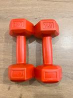 Set dumbells 2x 1 kg, Sport en Fitness, Ophalen of Verzenden, Zo goed als nieuw