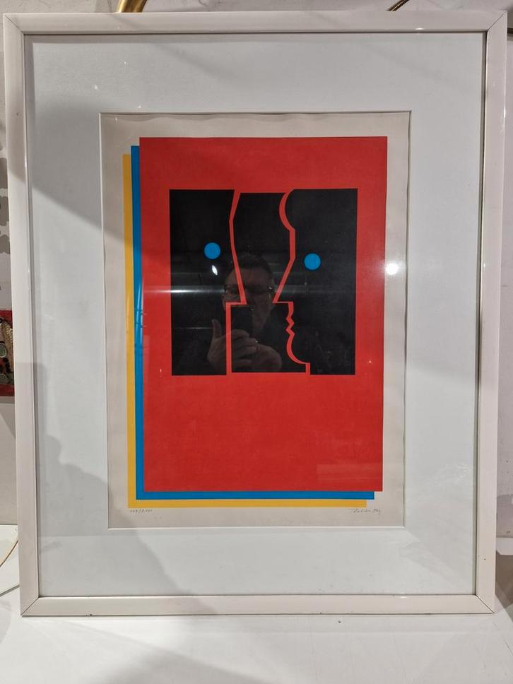 Genummerd en gesigneerd Julian Key litho , in kader, Antiek en Kunst, Kunst | Litho's en Zeefdrukken, Ophalen of Verzenden