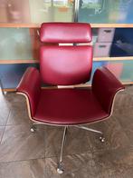 Design stoel Vepa Fado 7 stuks rood leer hout, Vijf, Zes of meer stoelen, Vepa design, Ophalen of Verzenden, Zo goed als nieuw
