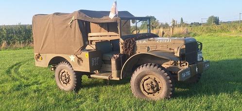 Dodge WC 51 Weapons Carrier 12V, Auto's, Oldtimers, Particulier, Dodge, Benzine, SUV of Terreinwagen, Handgeschakeld, Groen, Vierwielaandrijving