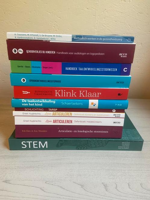 Boeken&cursussen logopedie eerste1ejaar Artevelde Hogeschool, Boeken, Studieboeken en Cursussen, Nieuw, Hogeschool, Ophalen of Verzenden