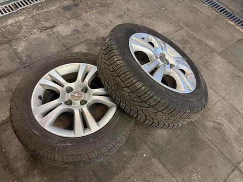 2 ROUES 15" OPEL CORSA D AVEC PNEUS NEIGE, Auto-onderdelen, Transmissie en Toebehoren, Opel, Gebruikt, Ophalen