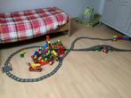 Duplo trein 2754 met extra sporen 2738 en bouwblokken, Kinderen en Baby's, Speelgoed | Duplo en Lego, Ophalen, Gebruikt, Complete set