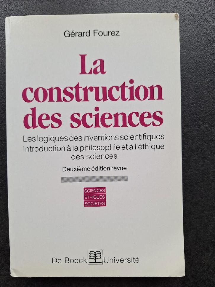La construction des sciences - Gérard Fourez, Livres, Philosophie, Neuf, Logique ou Philosophie des sciences, Enlèvement ou Envoi