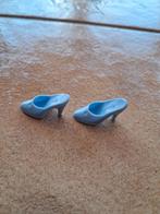 Paar Barbie-pumps met muiltjes met lichtblauwe hak, Kinderen en Baby's, Ophalen of Verzenden, Zo goed als nieuw, Barbie