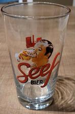 Seef Bier: bierglas 33 cl - Antwerpen, Ophalen of Verzenden, Zo goed als nieuw, Glas of Glazen, Overige merken