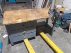 Établi avec étau et 3 tiroirs (lourd), Bricolage & Construction, Établis, Enlèvement, Utilisé, 120 à 170 cm, Étau