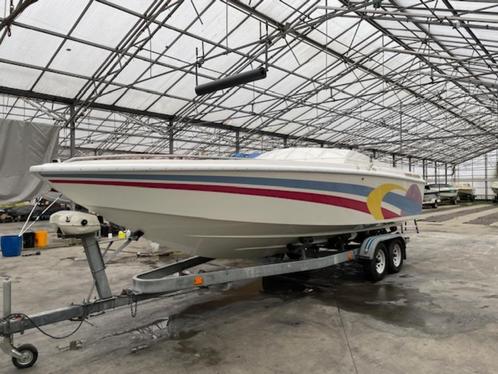 1992 Baja Outlaw 25 speedboot, Watersport en Boten, Speedboten, Gebruikt, 6 meter of meer, Benzine, 200 pk of meer, Polyester