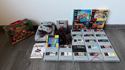 Nintendo SNES - 17 Games, Consoles de jeu & Jeux vidéo, Consoles de jeu | Nintendo Super NES, Utilisé, Avec 2 manettes, Avec jeux