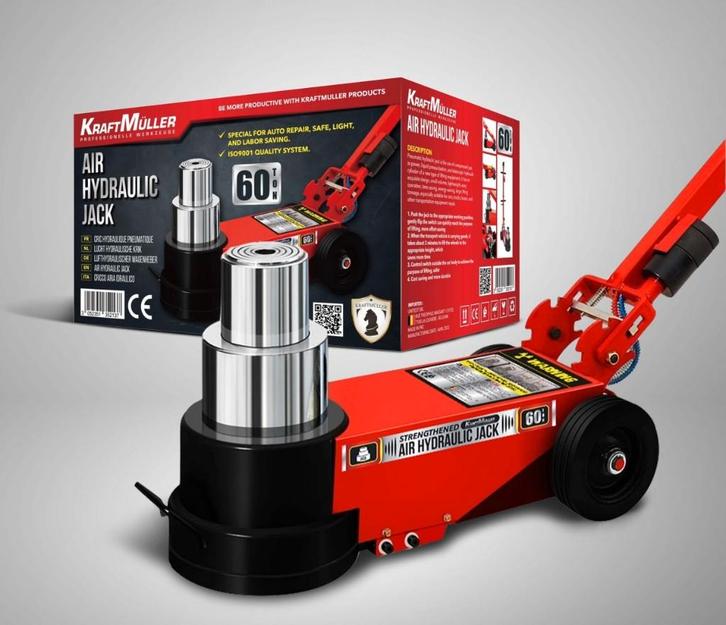 Cric de levage hydraulique 60 tonnes KraftMüller, Autos : Divers, Outils de voiture, Neuf, Enlèvement