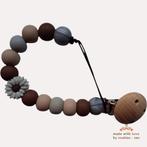 noekies speenkoord bloem grijs bruin, Kinderen en Baby's, Verzenden, Nieuw, Overige typen