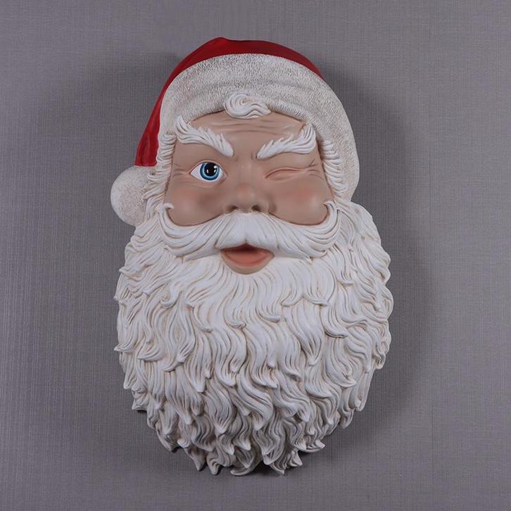Décoration murale de tête de Père Noël —  du Père Noël 89 cm, Divers, Noël, Neuf, Enlèvement