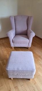 Eenpersoons zetel met voetbankje, Ophalen