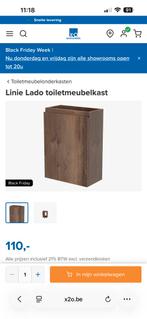 Toiletmeubelkast met wastafel, Maison & Meubles, Neuf, Moins de 25 cm, Moins de 100 cm, Enlèvement