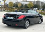 Peugeot 308 cabrio 1.6 HDI 2015 met 150610km GPS/Cruise, Cabriolet, Zwart, Bedrijf, Grijs