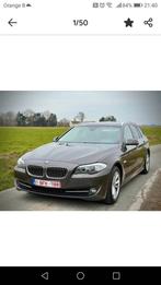 Bmw 520d touring 2012, Autos, Cuir, Euro 5, Carnet d'entretien, Noir