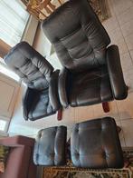 2 Relaxfauteuil, TV-fauteuil met 2  kruk / voetenbank, Huis en Inrichting, Fauteuils, Ophalen