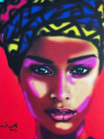 Peter Klashorst (1957-2024) - African Lady 1/50 beschikbaar voor biedingen