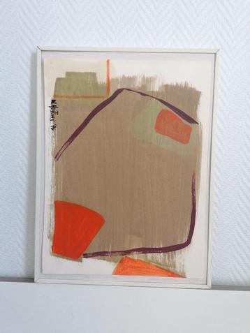 Abstracte compositie – Nicole Hustinx (XXᵉ eeuw) beschikbaar voor biedingen