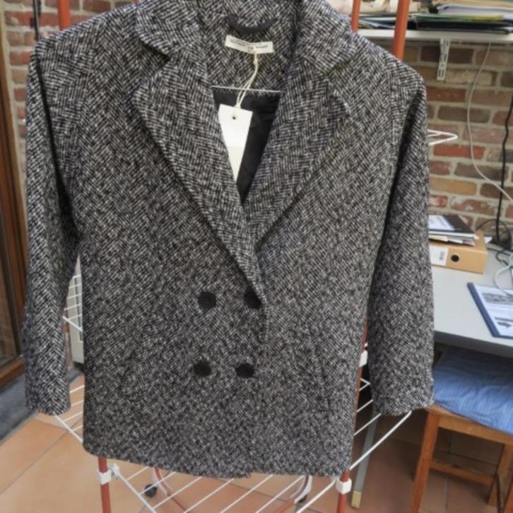 Jasje nieuw zwart wit Circle of trust mt 12 jaar, Kinderen en Baby's, Kinderkleding | Maat 152, Nieuw, Jongen of Meisje, Jas, Ophalen of Verzenden