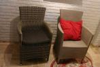 1 pers zeteltjes, Huis en Inrichting, Ophalen, Zo goed als nieuw, Kunststof, Kunst rotan