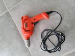 Boormachine met klopfunctie black & decker, Boormachine, 600 watt of meer, Ophalen of Verzenden, Zo goed als nieuw