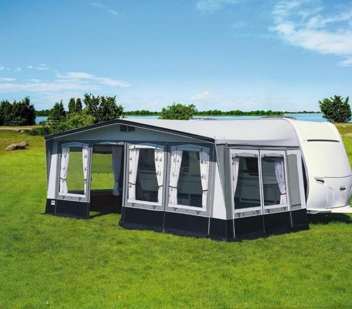 Voortent Brand Pallazo met extra voortentluifel doe een bod, Caravans en Kamperen, Caravanaccessoires, Zo goed als nieuw, Ophalen