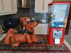 kauwgom automaat & met echte kauwgomballen + disney pluto, Overige munten, Ophalen, Zo goed als nieuw, Met sleutels