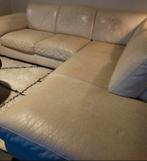 Lederen hoekzetel Natuzzi – wit/beige – zeer comfortabel, Ophalen, Gebruikt, Leer
