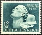 Dt.Reich:Heldengedenktag 1942, Timbres & Monnaies, Timbres | Europe | Allemagne, Autres périodes, Enlèvement ou Envoi