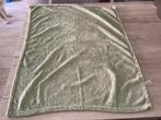 groen fleece deken met gouden blaadjes (75x100 cm), Ophalen of Verzenden, Zo goed als nieuw