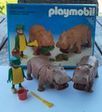 Vintage playmobil 3547 nijlpaarden en dierenverzorger( 1981, Kinderen en Baby's, Speelgoed | Playmobil, Ophalen of Verzenden