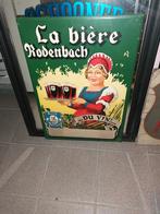 Ancienne assiette en fer blanc Rodenbach, Enlèvement