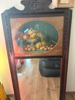 Grote antieke spiegel in goede staat, Antiek en Kunst, Ophalen, Rechthoekig