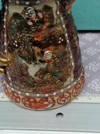 Antiek Japans Satsuma kruikje Meiji periode Kat Goud Kracht, Ophalen of Verzenden