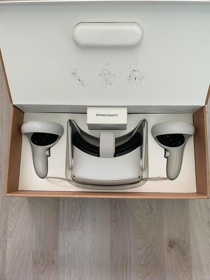Oculus Quest 2 128GB, Games en Spelcomputers, Virtual Reality, Zo goed als nieuw, Overige platformen, VR-bril, Ophalen of Verzenden