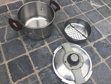 Cocotte seb, Enlèvement, Utilisé, Inox, Plaque céramique