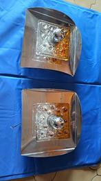 Lot de 2 appliques murales Mazzega, Enlèvement ou Envoi, Comme neuf, Verre