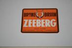 bier etiket bruine zeeberg Aalst, Ophalen of Verzenden