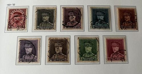 Te koop: Reeks gestempelde zegels 1931–1932– Koning Albert I, Postzegels en Munten, Postzegels | Nederland, Gestempeld, Ophalen of Verzenden