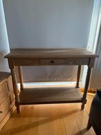 Licht eiken sidetable landelijk, Huis en Inrichting, Tafels | Sidetables, Ophalen, 50 tot 100 cm, Eikenhout, Rechthoekig