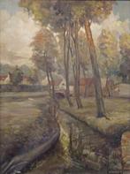 Jos Trotteyn (1910-2002): Landschap 1938 (O/D, 75 x 95 cm), Antiek en Kunst, Ophalen of Verzenden