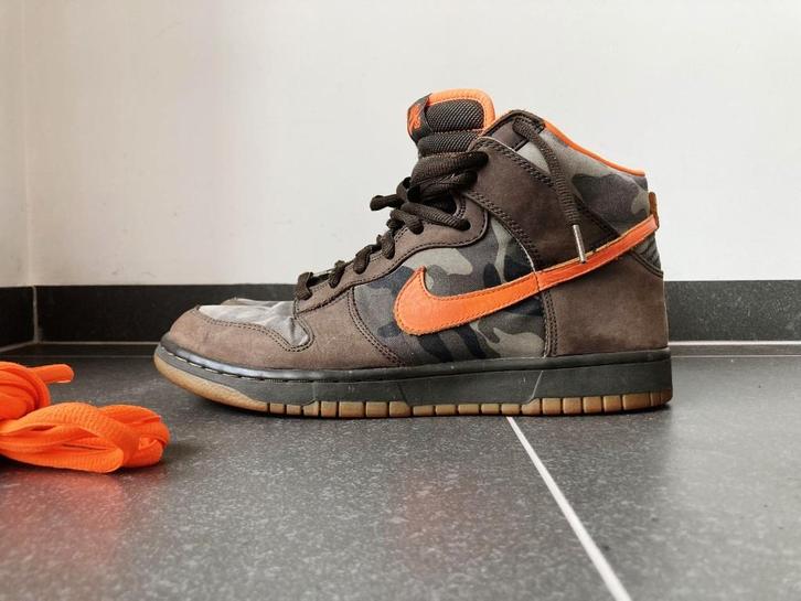 Nike SB Dunk High Brian Anderson Camo EU44.5, Kleding | Heren, Schoenen, Gedragen, Sneakers, Overige kleuren, Ophalen of Verzenden