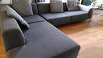 hoeksalon met (grote) poef, Huis en Inrichting, Ophalen, Gebruikt, Stof, Hededaags