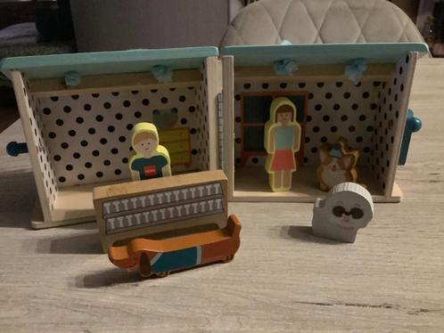 Houten dierenarts praktijk speelgoed set (14x12 cm), Kinderen en Baby's, Speelgoed | Houten speelgoed, Zo goed als nieuw, Overige typen