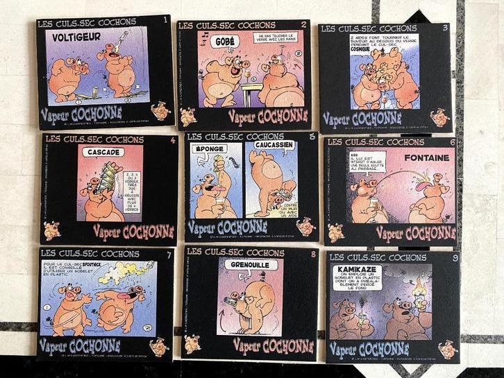 Bierviltjes met stripfiguren, diverse, Verzamelen, Biermerken, Zo goed als nieuw, Viltje(s), Overige merken, Ophalen of Verzenden