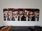 Hans breuker many men canvas 200x70, Antiek en Kunst, Kunst | Schilderijen | Abstract, Ophalen