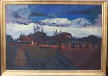 Gabriel De Pauw (1924-2000): Landschap (O/D, 108 x 78 cm) beschikbaar voor biedingen