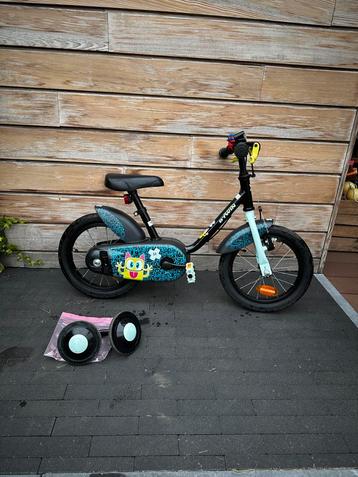 Btwin kinderfiets 14inch +zijwieltjes voor kids van 3-5 jaar beschikbaar voor biedingen